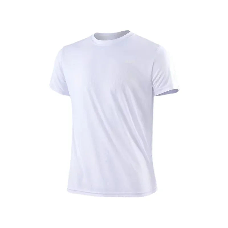 Sport-Shirt 2025: GENDAWAY Men's Quick Dry Short Sleeve Gym Running - Moisture Wicking Round Neck T-Shirt Training Exercise Sport Tops Lightweight Collection - Golden Bridge Store