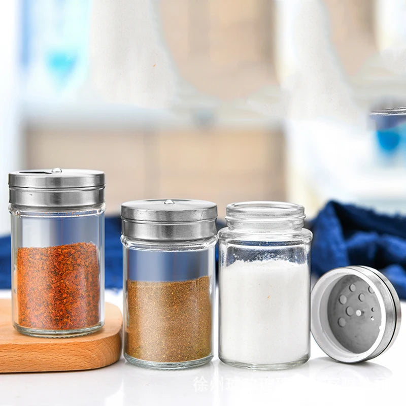 ACRDDK Seasoning Shaker Ecofreundlich - 90ml Glas Gewürzglas