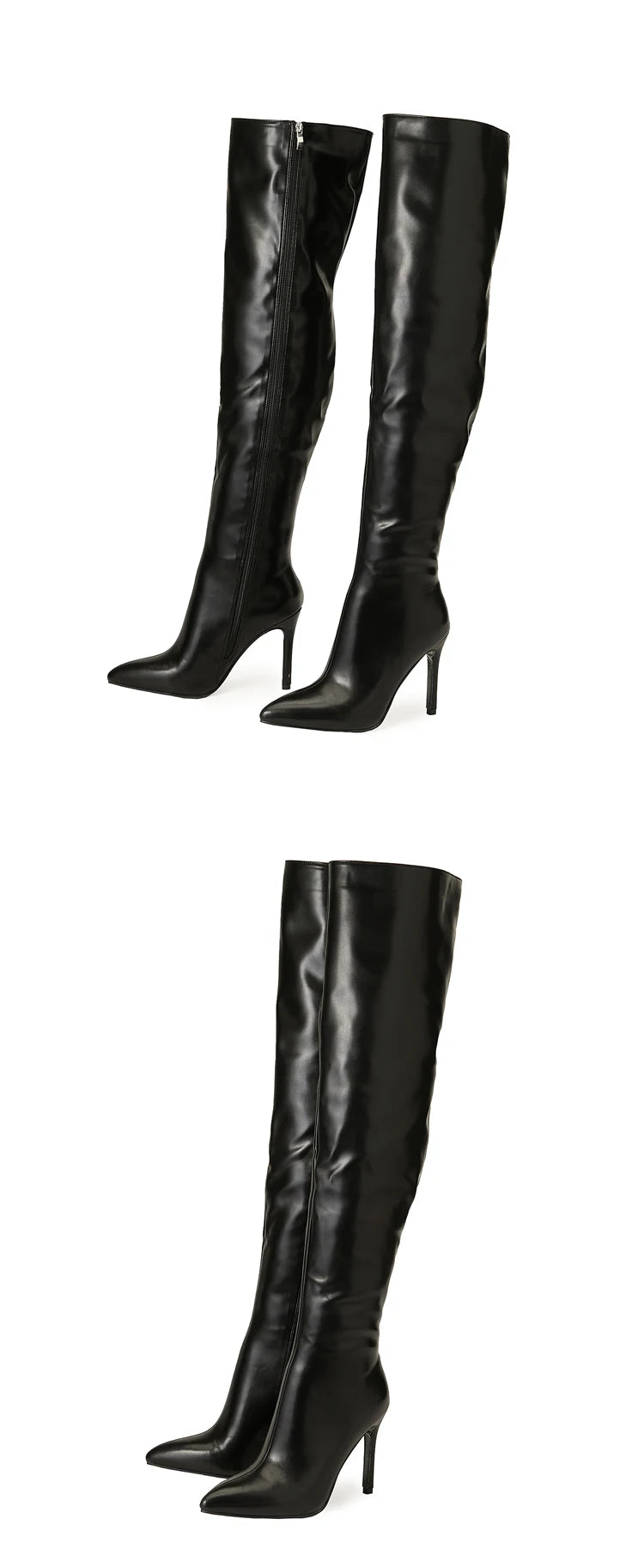 Damen-Stiefel 2025: Elegant-Vintage Over-Knee - Trendy Lady Collection