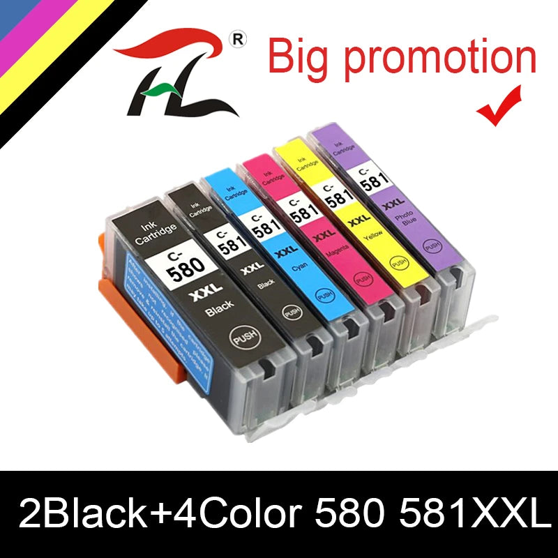 PGI580 CLI581 Ink Cartridge For Canon PIXMA TS8150 TS8151 TS8152 TS8250 TS8251 TS8252 TS8350 TS9150 TS9155 printer