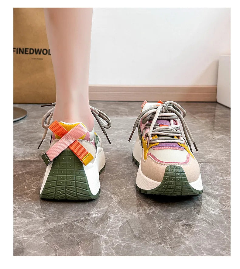 Women Sneakers Luxury Fashion High Top Women Boots Platform Casual Shoes Outdoor Running Shoes for Women Female Ladies Trainers