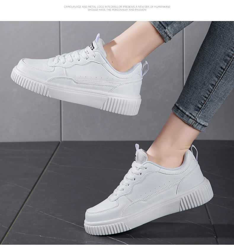 Women Casual Shoes Fashion Breathable Walking Flat Shoes Sneakers White Female Footwear Sports Running Outdoor Walking Shoe