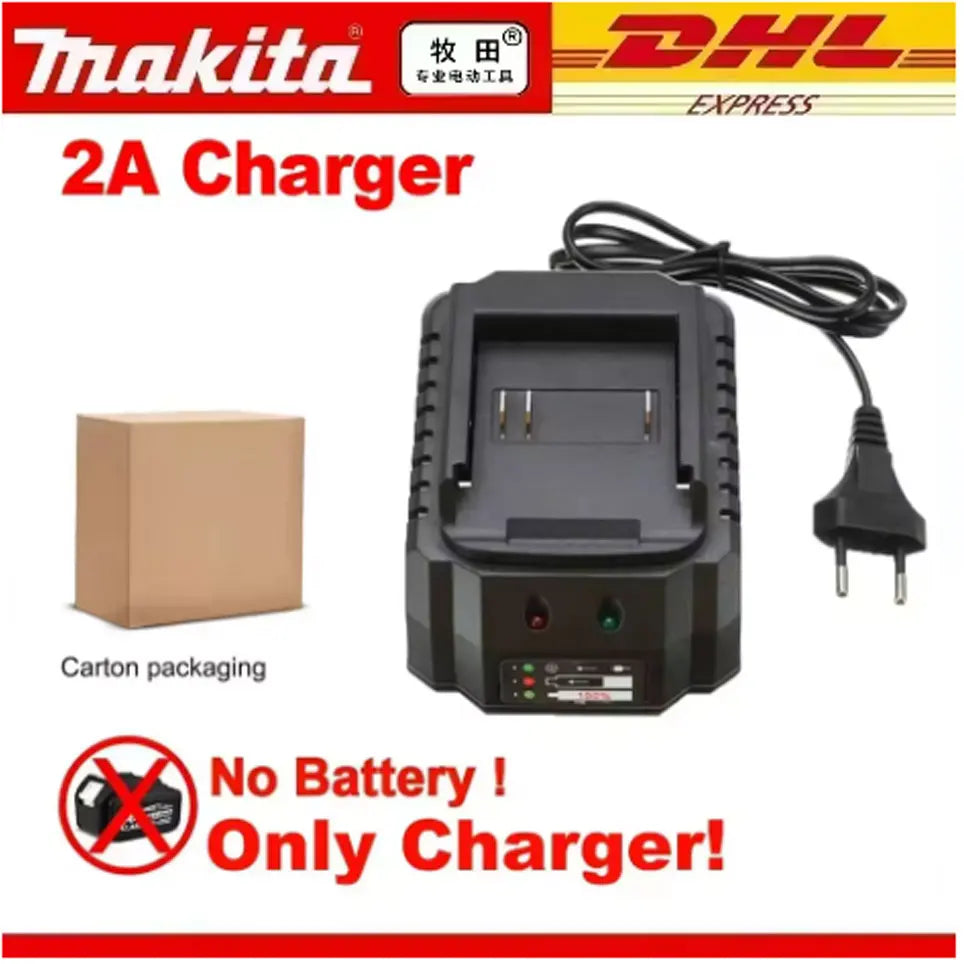 Genuine Makita 18V Battery With Charger,Makita 18 V Battery 6.0Ah 5.0ah,,Rechargeable Lithium Ion For BL1850 LXT400 Power Tool