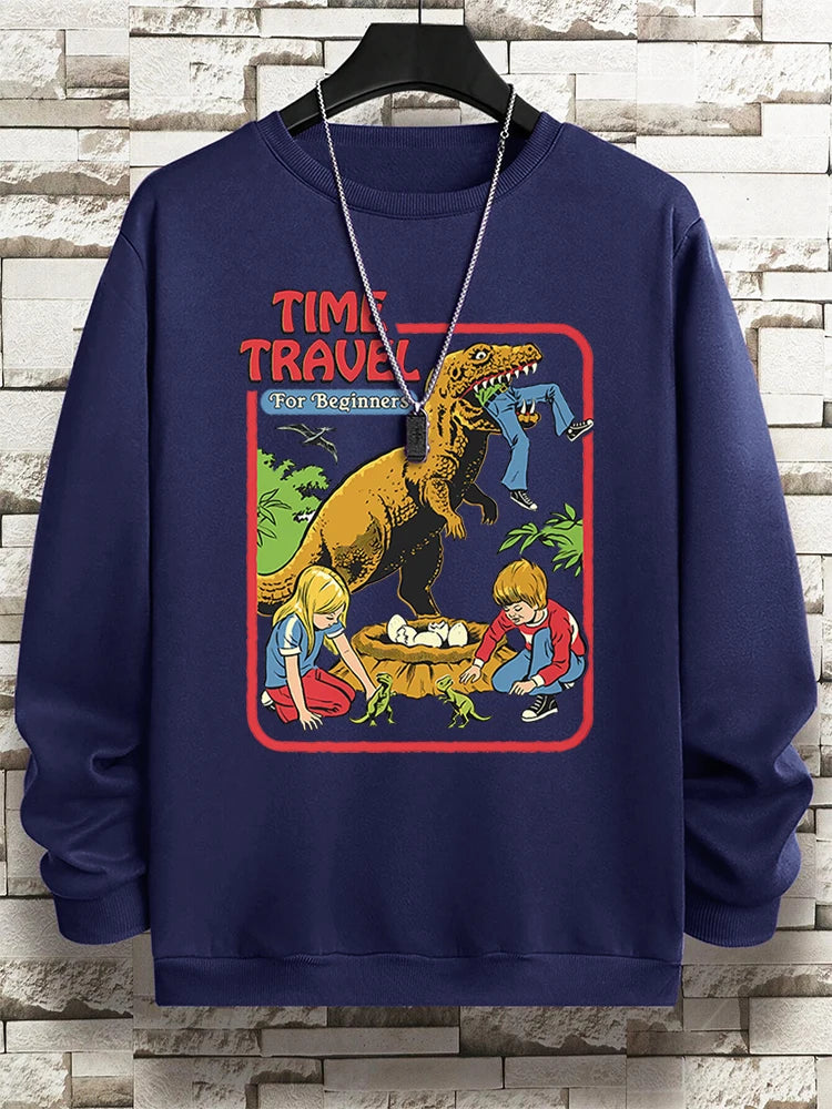 Teekossc Sweatshirt Harajuku Druck-M L, Polyester, O-Kragen