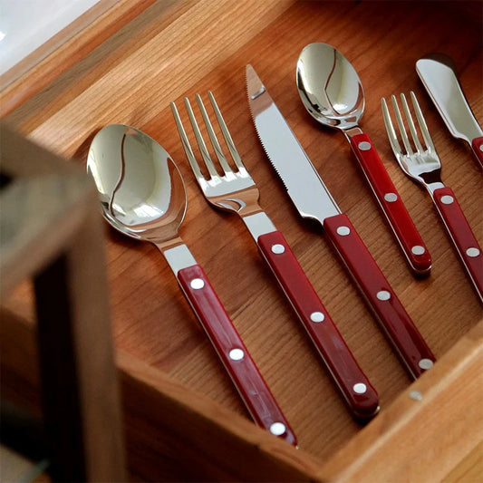 NobleCut Serie Besteck Mehrfarbig - 4tlg 304 Edelstahl