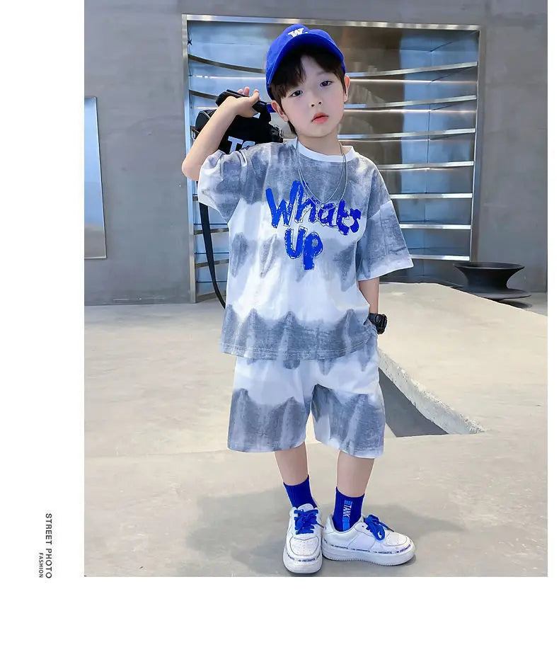 Set streetwear pentru băieți 2025: „What’s Up” cu uscare rapidă - Colecția Urban Expression