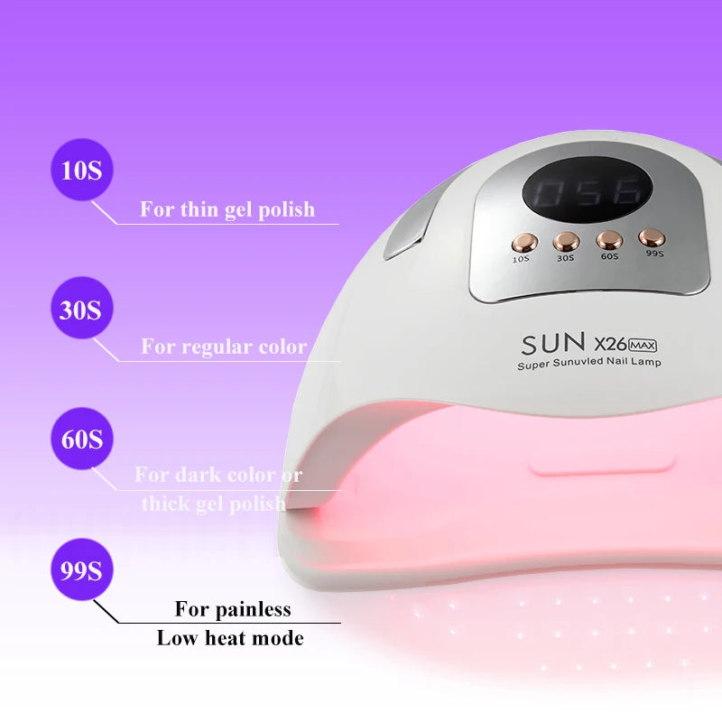 Big Power UV LED Lamp For Nails With 4 Timer Memory Function 81LEDs Lamp For Fast Gel Polish Drying Lamp Nail Equipment