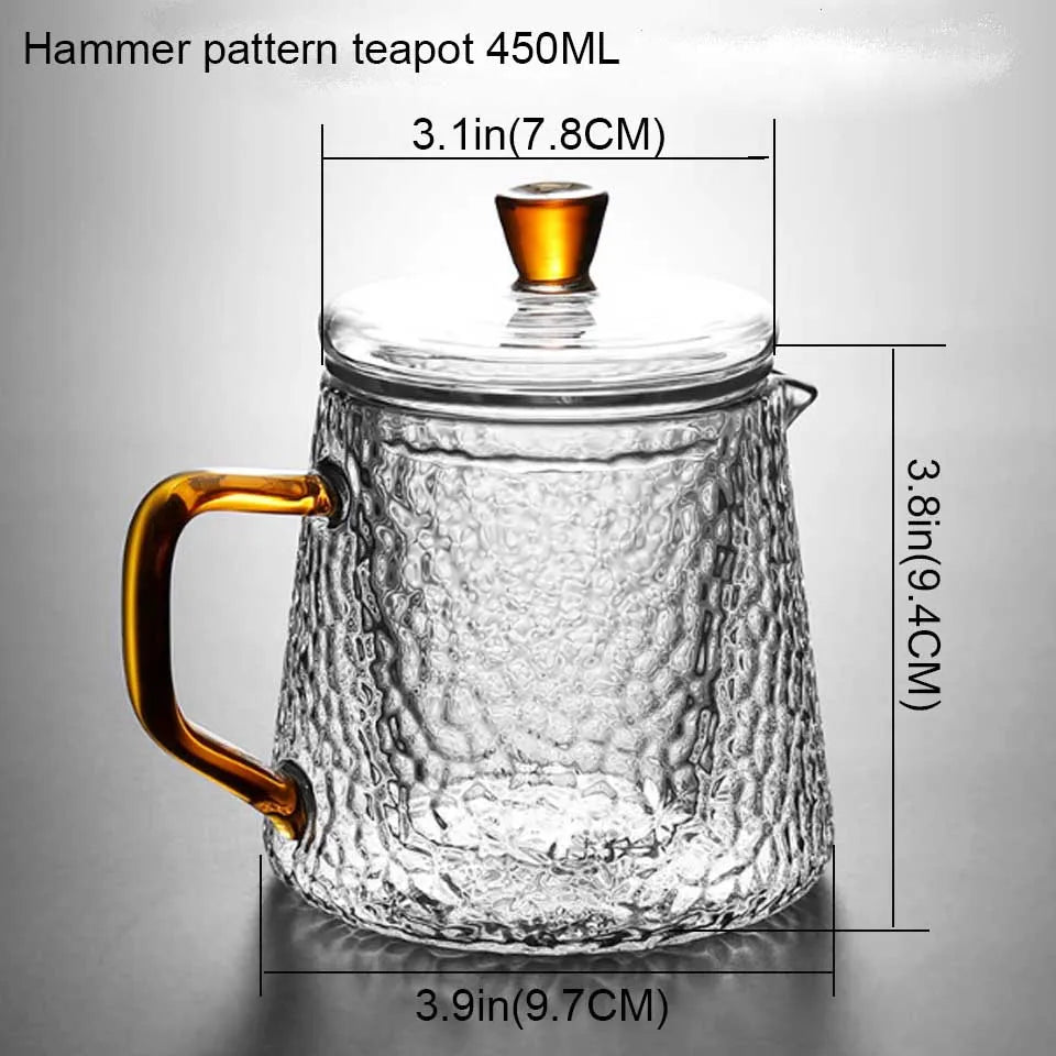 Japanese Teapot Glass Tea Pot With Infuser Tea Sets Teapots Glass Borosilicate Heat Resistant Glass Teapot Kettle Gaiwan Pu Erh - Golden Bridge Store