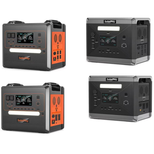 SOLARPLAY Semi-solid State Power Station 2500W 2400W Camping Supplies LiFePO4 Home Battery Portable Power Bank Generator US EU