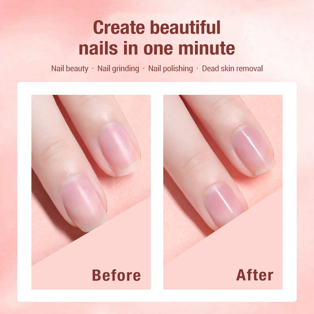1 buc manichiură pedichiură pilă electrică fără fir pilă unghii mașina de găurit unghii instrument de îngrijire a picioarelor pentru șlefuire asietă poloneză