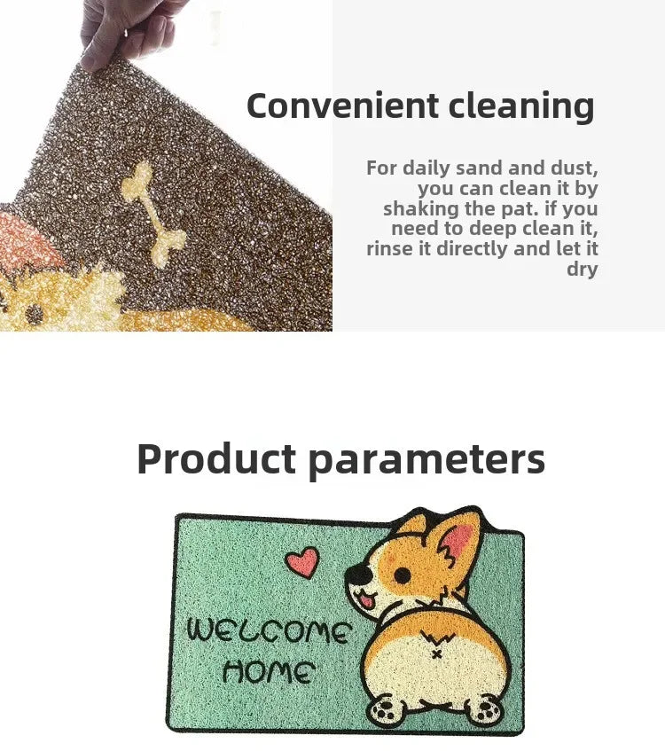 Fußmatte 2025: Cartoon Welcome Entrance Doormat Carpet Kitchen Corridor Non-slip Cat Dog Pet Floor Mat Home Bathroom Living Room Collection