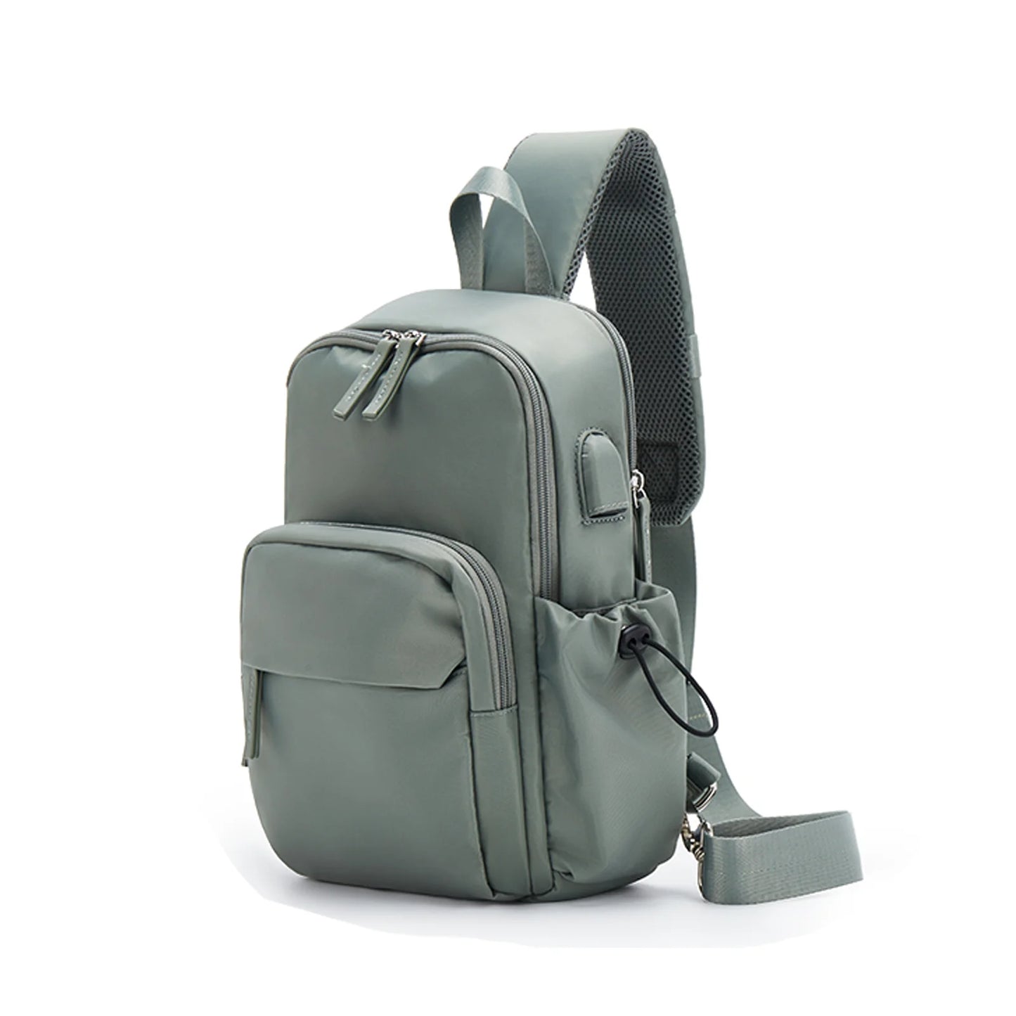 Versatile Chest Bag for Men Women Casual Sports Crossbody Bag Fashion Small Shoulder Bag with USB Charging Large Capacity Waist