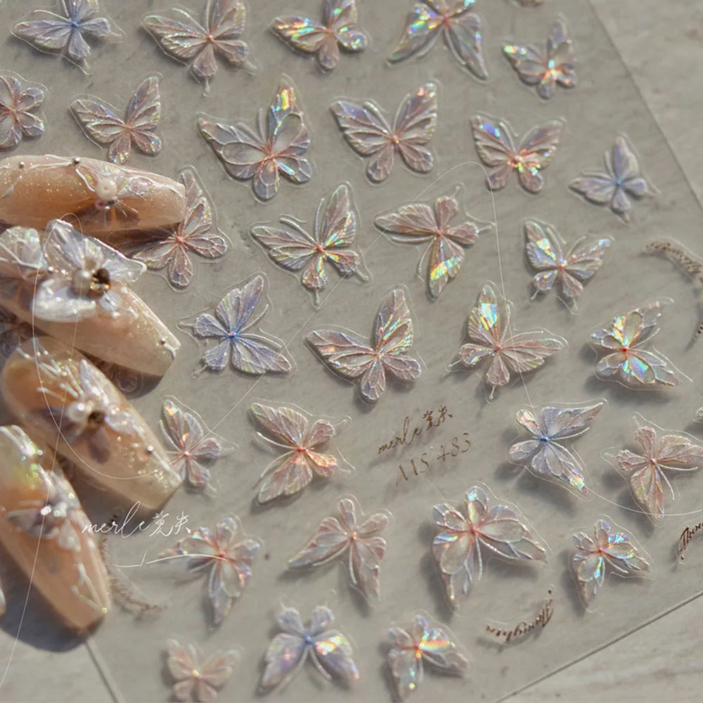 Felaxuu Aurora Shell Strălucitoare - Fluture 5D 1 bucată