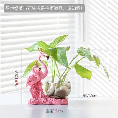 Creative Hydroponic Plant Vase Glass Transparent Container Dish Water Planting Flower Pot Living Room Decoration Decoration