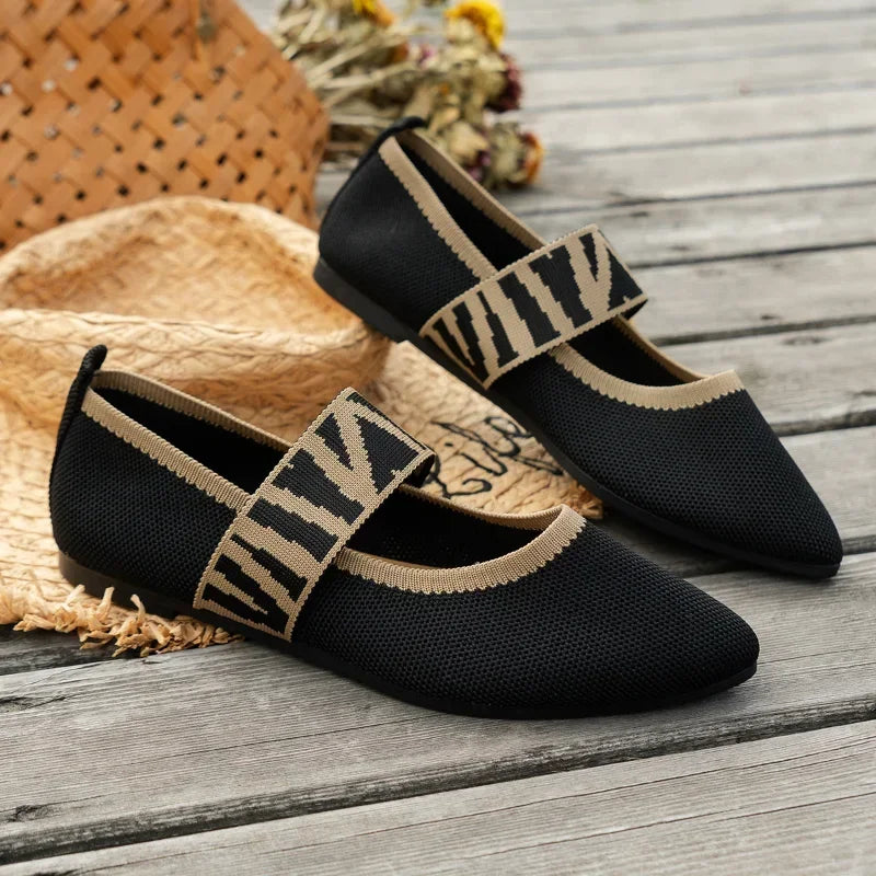 New Women's Ballet Flats Casual Shoes Low Heel Barefoot Elegant Woman Sneakers Comfortable Pointed Toe on Offer Women's Shoes