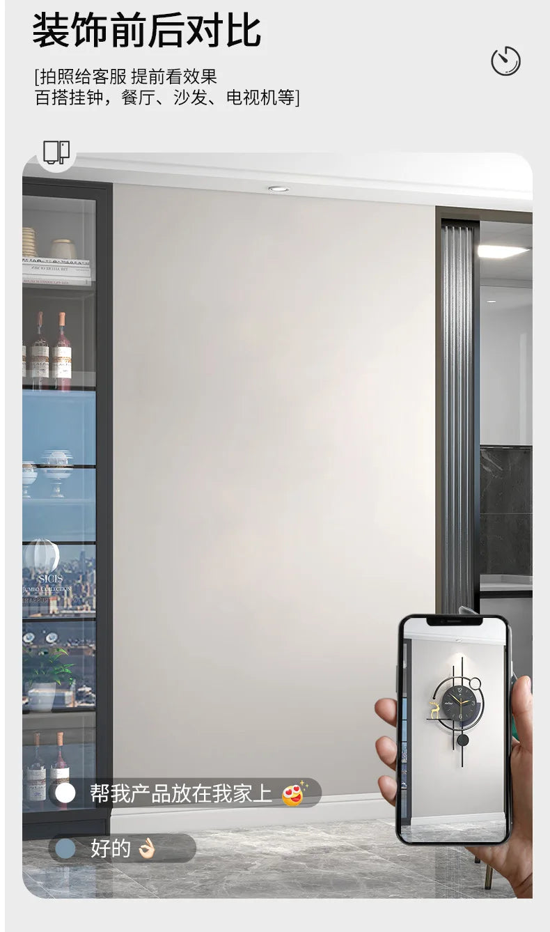 Artistic Living Room Wall Clock Modern Light Luxury High-end Home Restaurant Decoration Creative Silent Wall Clock