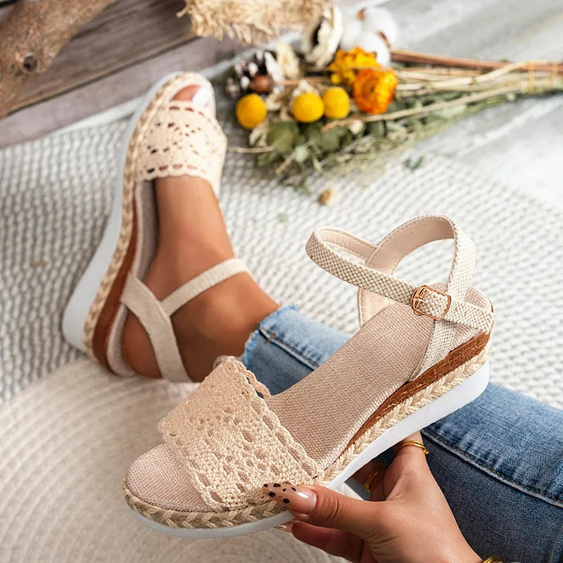 Women Sandals Summer Casual Luxury Flat Sandals Platform Shoes for Women 2025 New Designer Fashion Sandals Sandalias De Mujer