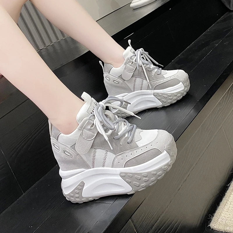 Rockynice 921 Atmungsaktiv Plateau Sneaker - 10,5cm 4cm