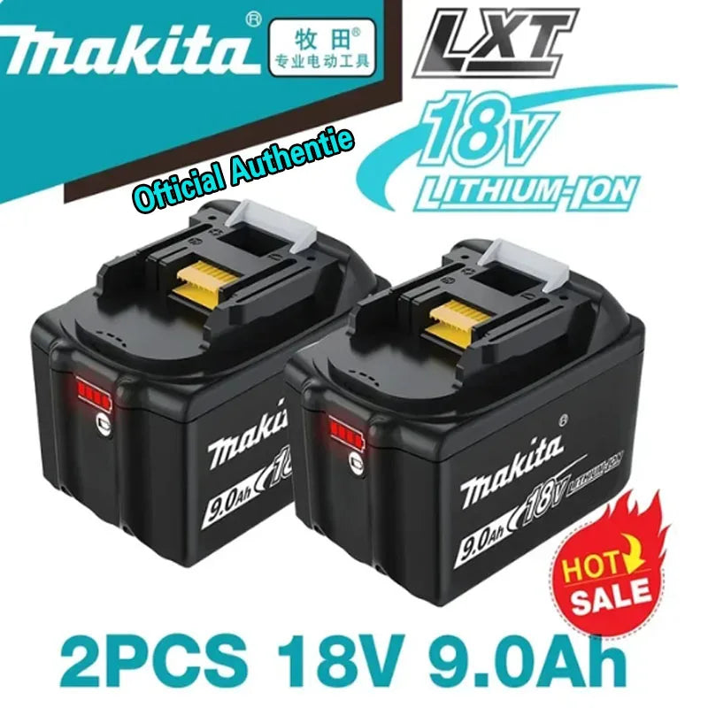 Makita 100% Original 18V Rechargeable Power Tool Battery 6Ah/5Ah/9Ah 18V BL1830 BL1850 BL1840 BL1860,Replaceable LED Lithium-ion