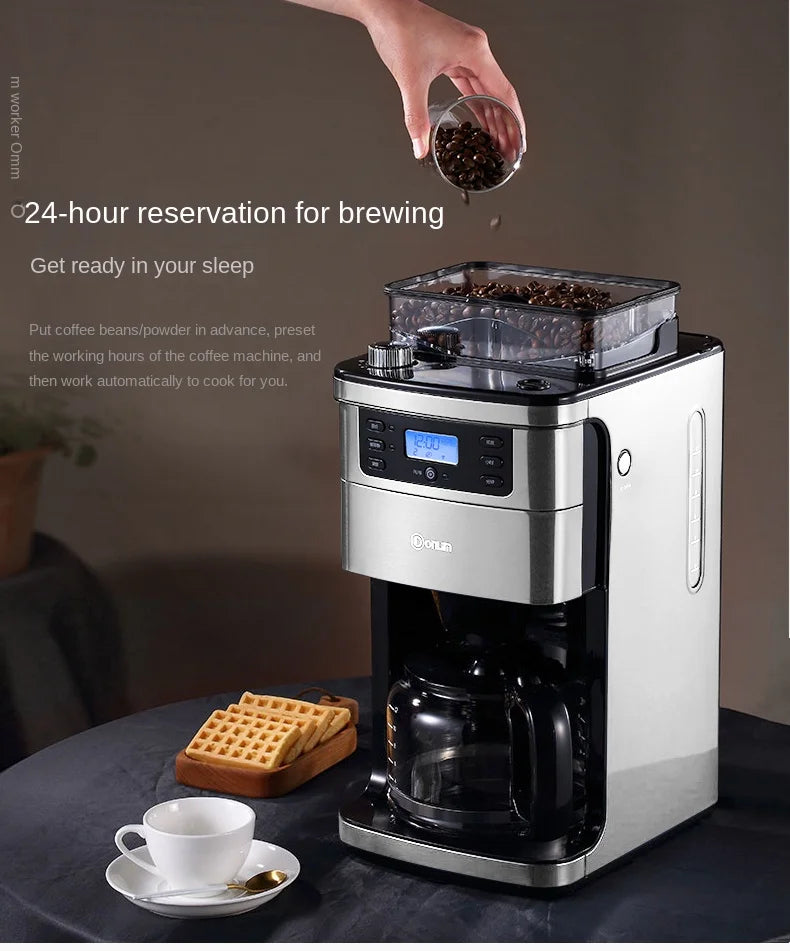 Italian American Automatic Coffee Machine Household Coffee Machine 20bar Extraction Concentration Optional Automatic Grinding