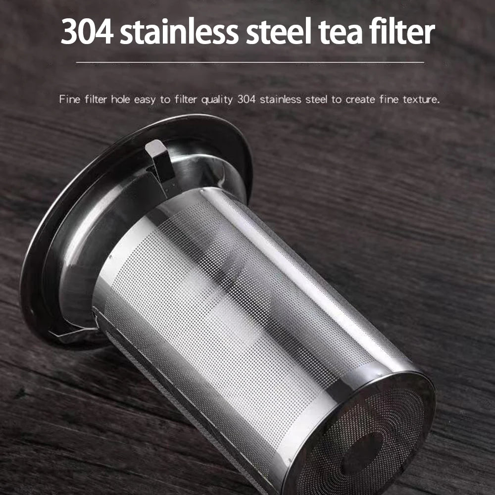 Glass Tea Pot Kettle 650ML/950ML/1300ML Teapot with Stainless Steel Strainer Infuser Filter Tea Cup Set kitchen accessories 주전자