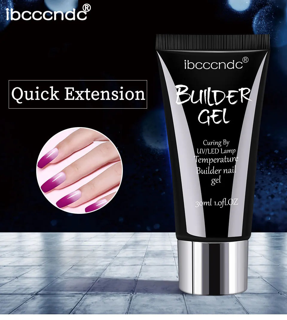 Semi-permanent Gel for Nails Poly Nail Gel Polygels Uv Led Nail Lamp Manicure Extension Material Acrylic Polish temperature