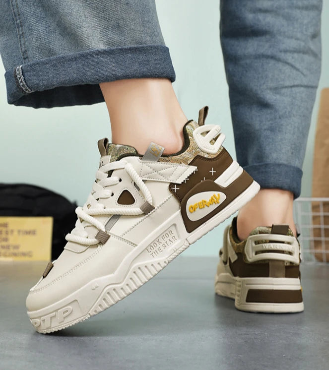 New Shoes for Men Sneakers Breathable Casual Fashionable Skateboard Shoes Male Low Top Platform Vulcanized Shoes Tenis Masculino