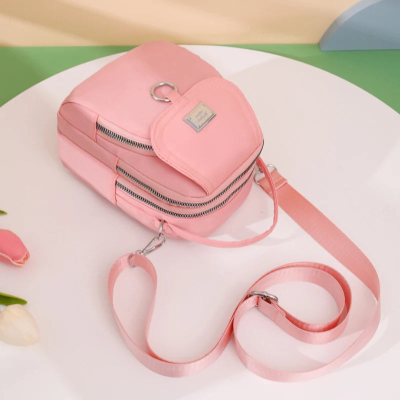 Women's crossbody bag with adjustable shoulder strap, zipper closure, lightweight and fashionable, suitable for daily use, casua