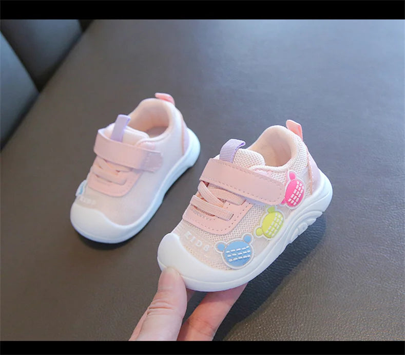 LunaKids Mädchen Sneaker Atmungsaktiv - Mesh Größe 24 30