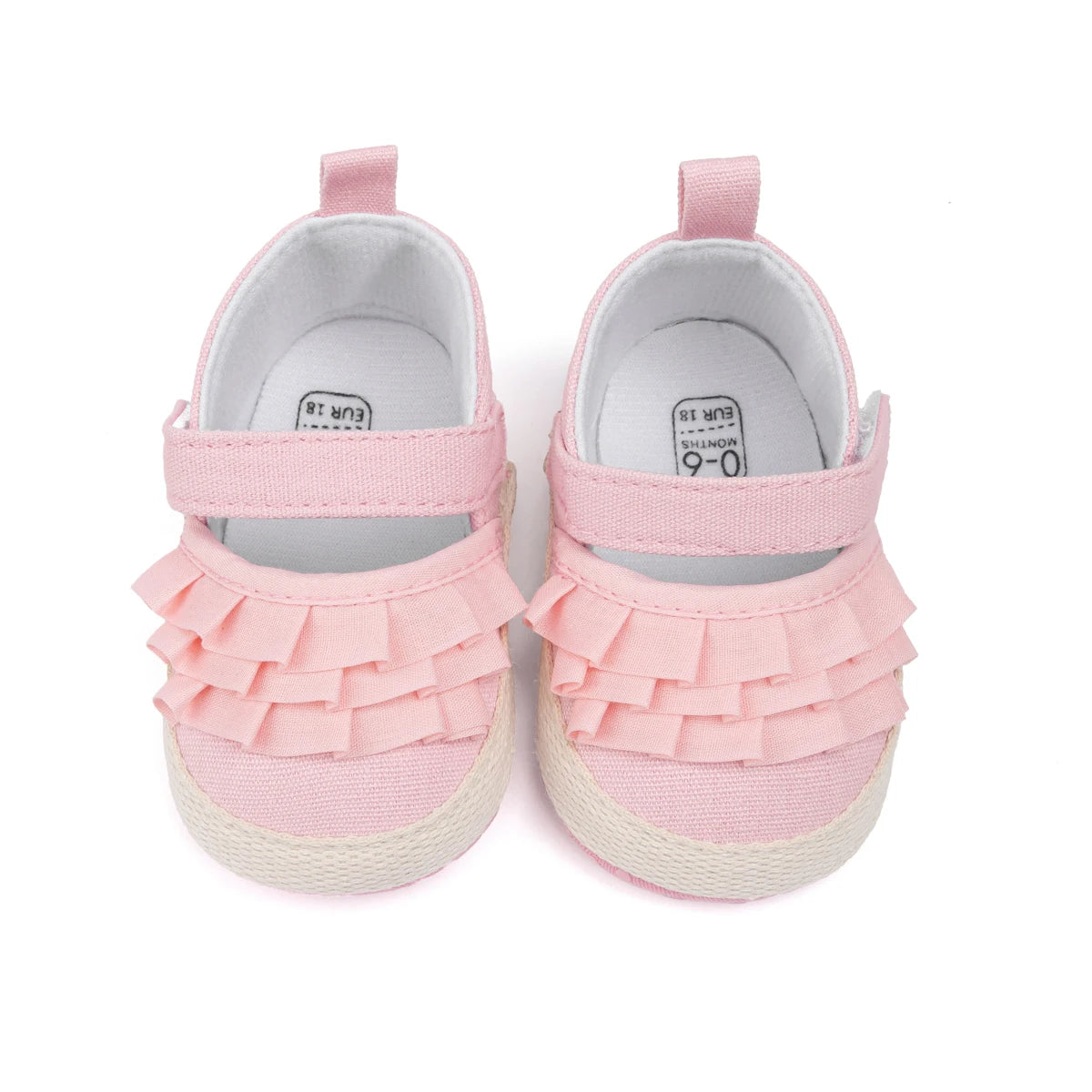 KIDSUN Schöne Spitze Baby Mädchen Schuhe 2025 - Frühling Herbst Baumwolle Sohle Rutschfest - Kleinkind Erste Laufschuhe Krippe Prinzessin Hochzeit