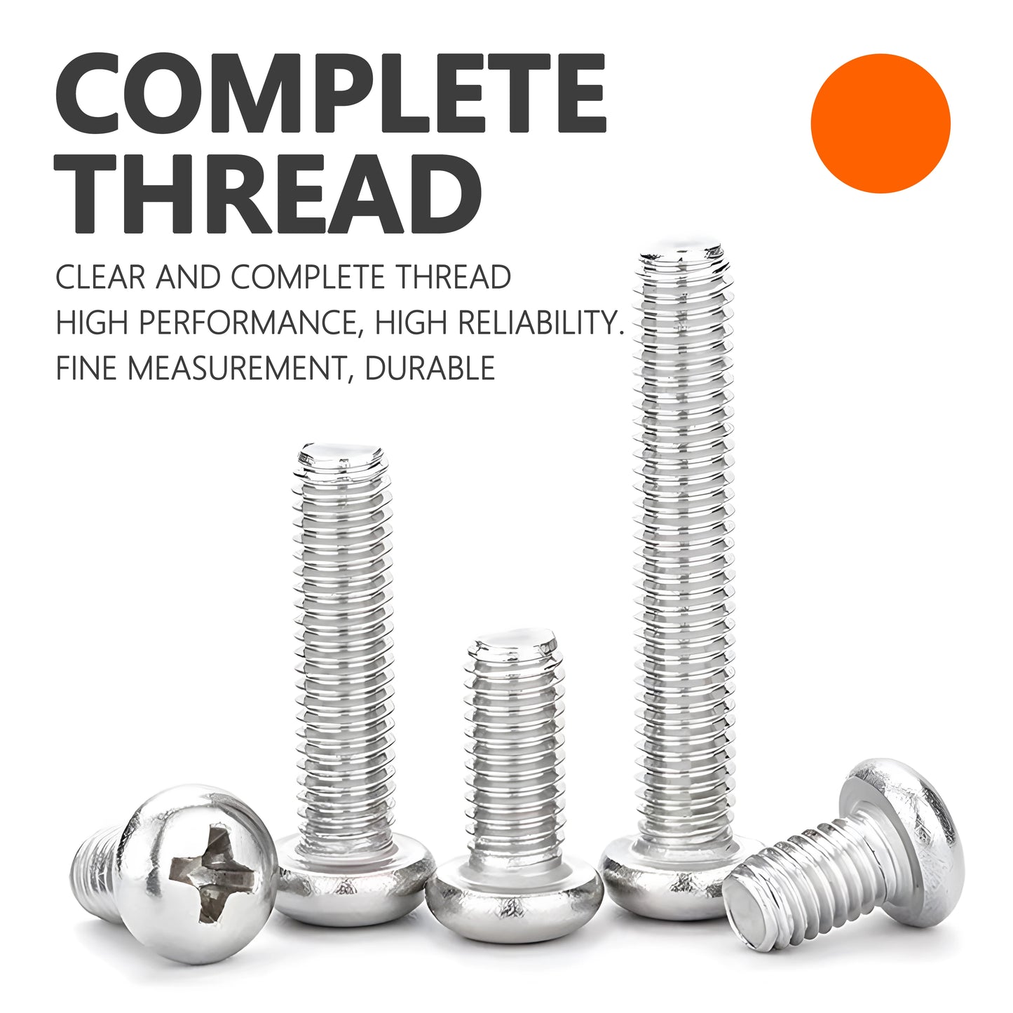 Șuruburi Phillips cu cap rotund pentru consumabile DIY - M2-M8 3-100mm