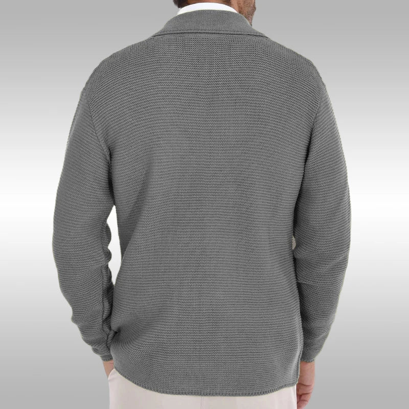 TIKALIACN Cardigan Spitz-Revers - Leicht Polyester, Doppelreihiger Verschluss, Größe M-XL