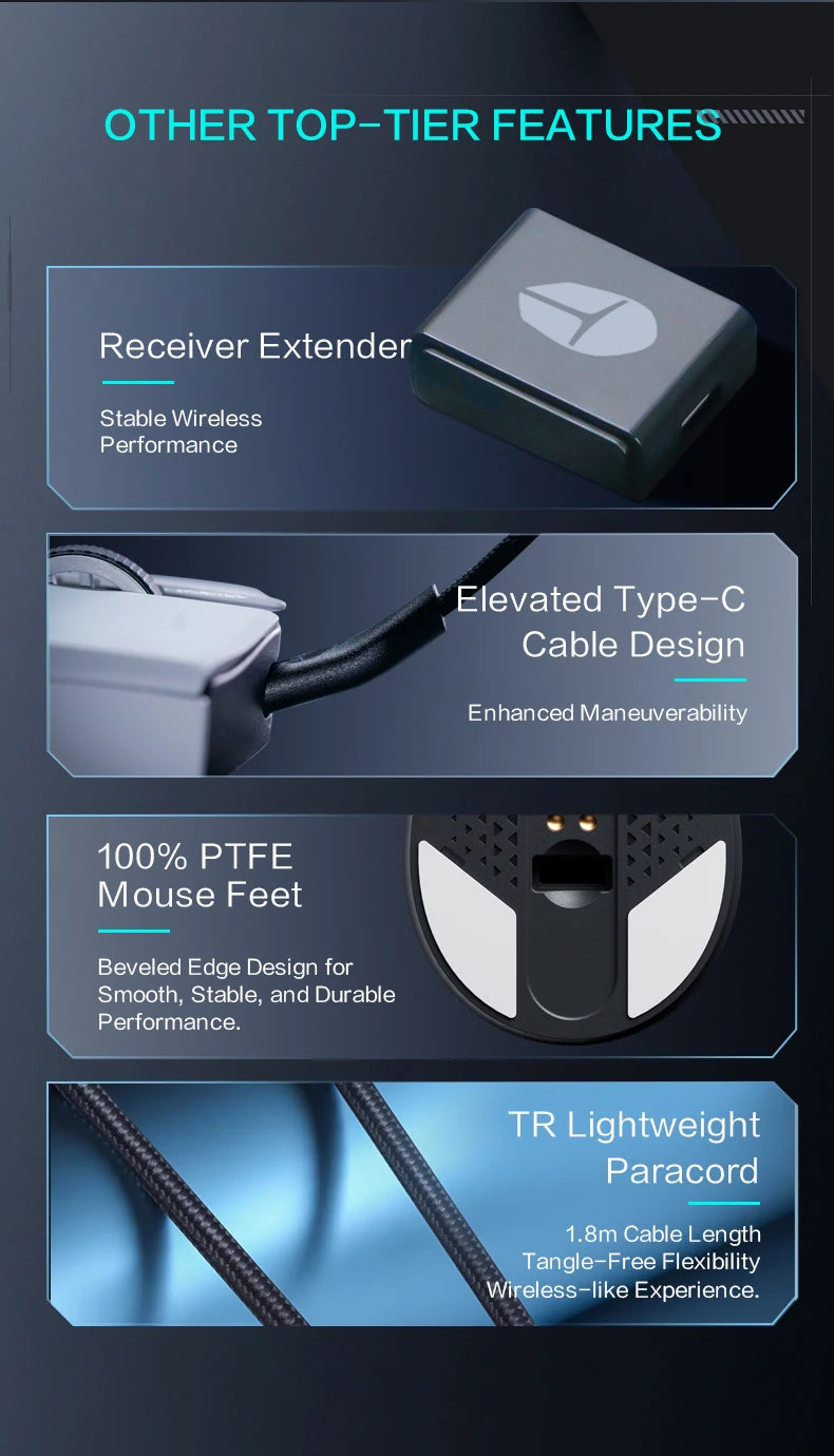 Thunderobot ML903 TriMode Gaming-Maus - 26.000 DPI, 65g