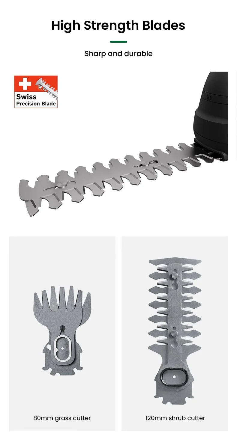 Bosch Elektrisch Hecken Trimmer 2025 - Kabellos Beschneidung Scheren Batterie - Aufladbar Scheren Hecken Schneider Gras Bonsai Strauch Garten Power Werkzeuge