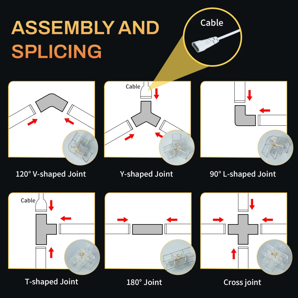 Lampă de tavan hexagonală pentru frizerie, garaj auto, tub LED 6500k, pentru sală de sport, bar, salon de coafură, bibliotecă, atelier, reparații caroserie auto