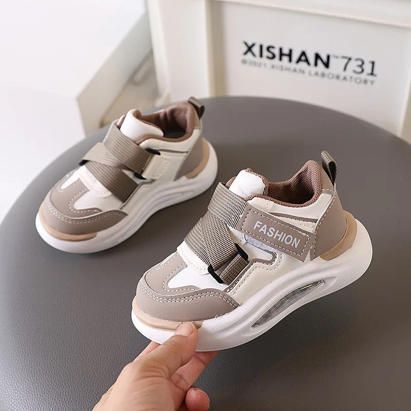 Kinder-Sneakers 2025: Dicke-Weiche-Sohle Klettverschluss - Air Mesh Collection