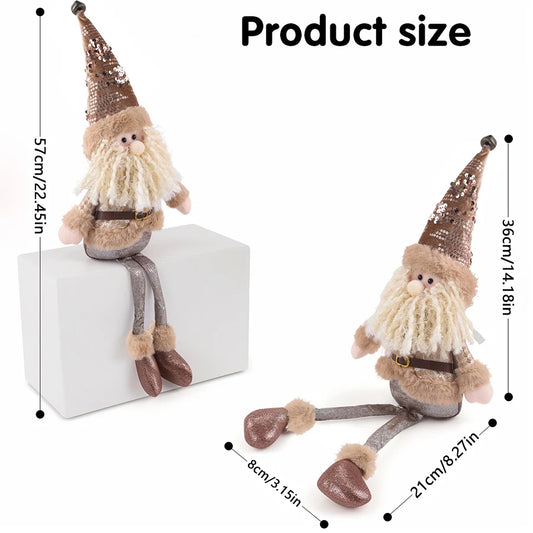 CN Santa Claus Puppe - Stoff-Weihnachtsdeko - Größe 25 cm, Handarbeit