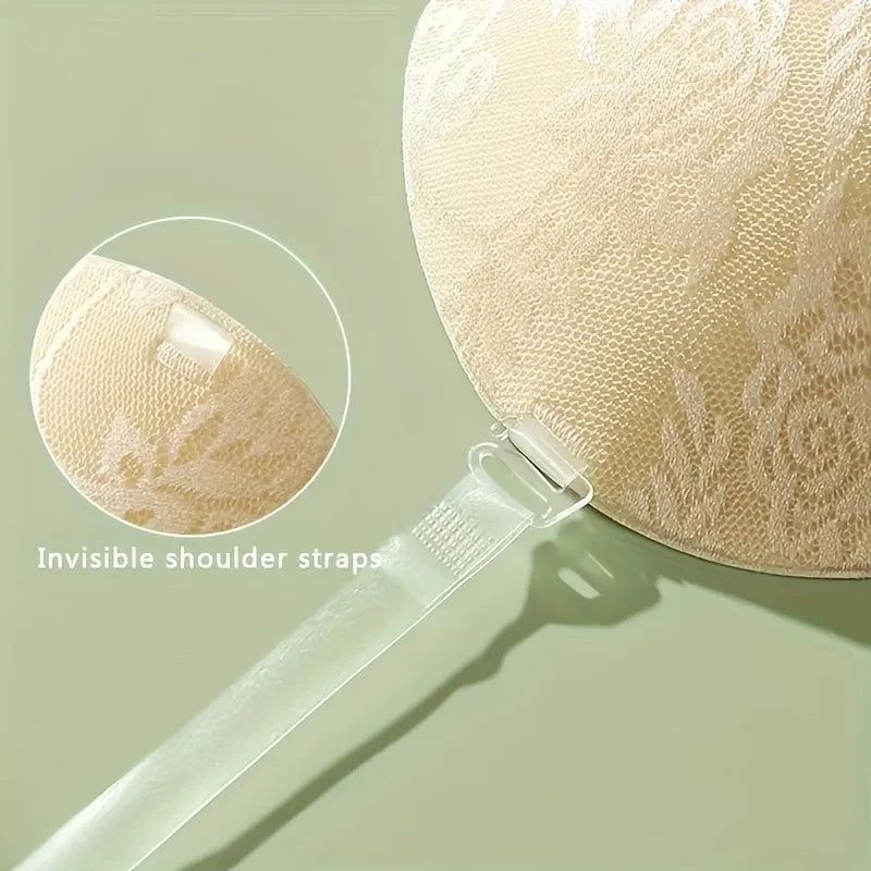 Sutien push-up invizibil, moale, elegant, fără bretele și fără cusături pentru femei - lenjerie intimă cu susținere