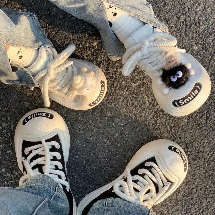 Women Platform Sneakers Leather Casual Ladies Chunky Shoes 2023 White Woman High Black Fashion Brand Thick Soled Wedge Sneakers