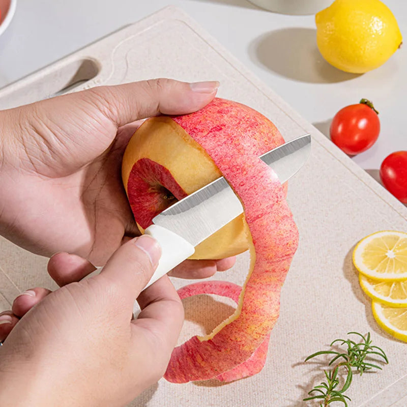 Edelstahl Küche Messer Set Werkzeuge 2025 - Geschmiedet Küche Messer Schere Schäler - Chef Slicer Paring Hackmesser Geschenk 5 Stück Set