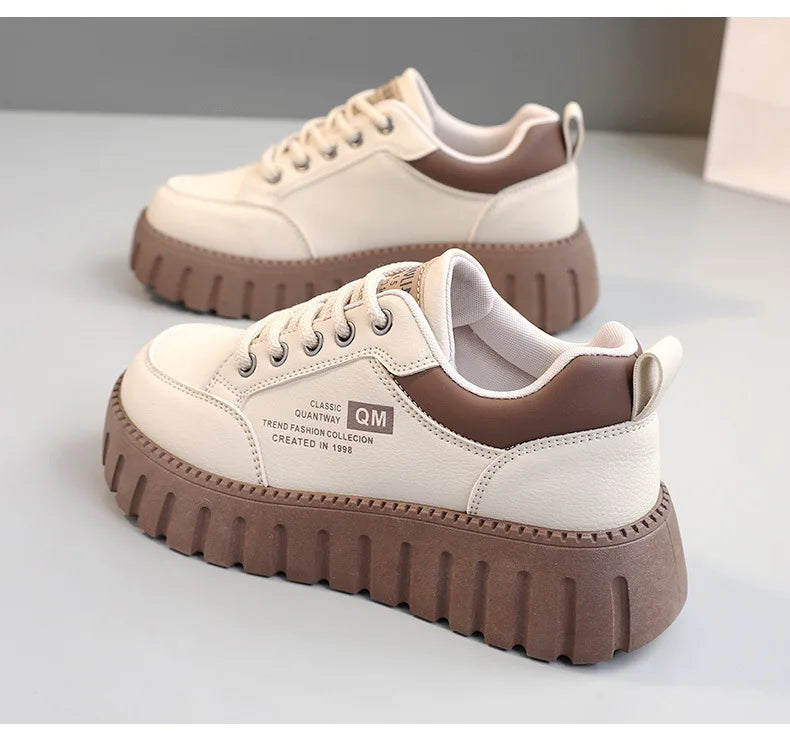 CEENIU TG00352 Plateau Sneaker Komfort - 5cm Absatz, PU