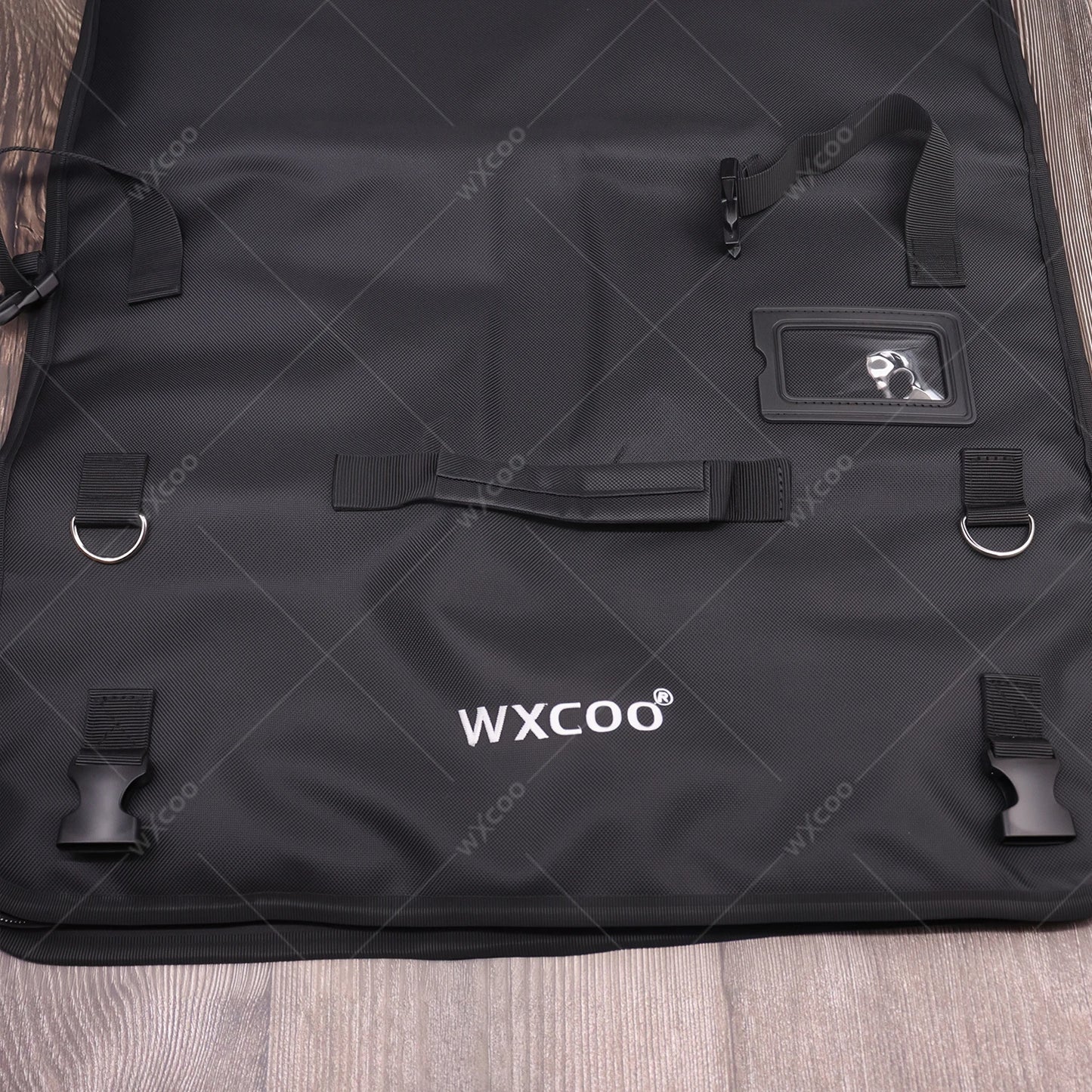 WXCOO Professional Kitchen Chef Knife Damascus Steel Laser Pattern Santoku Knife Double Side Magnetic Kitchen Knife Block