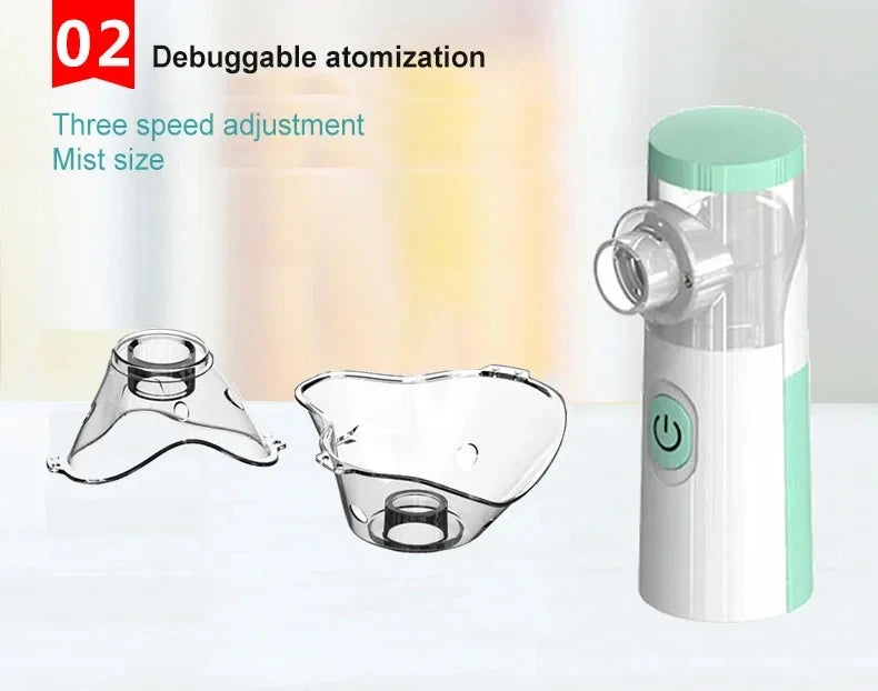 Outdoor Portable Atomizer Kids Adult Saving Emergency Device Nebulizer Silent Mesh Mini First Aid Kit Handheld Asthma Inhaler