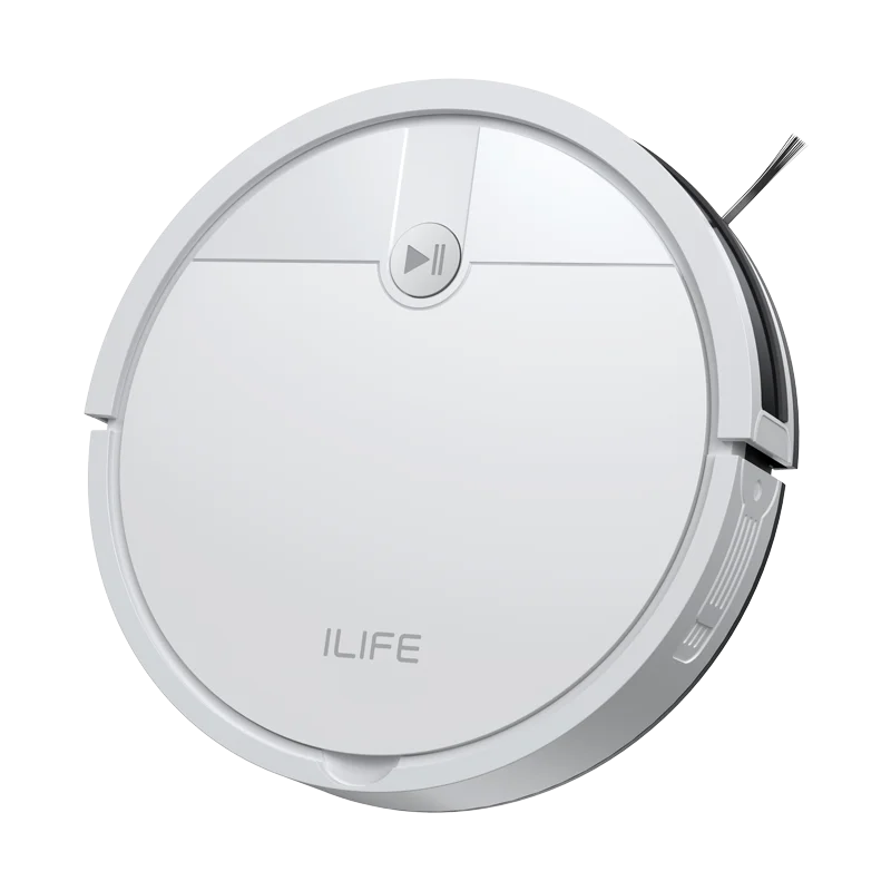 Aspirator robot ILIFE V2, autonomie de 120 de minute, aspirator robot cu autoîncărcare, subțire, silențios, ideal pentru păr de animale și podele dure