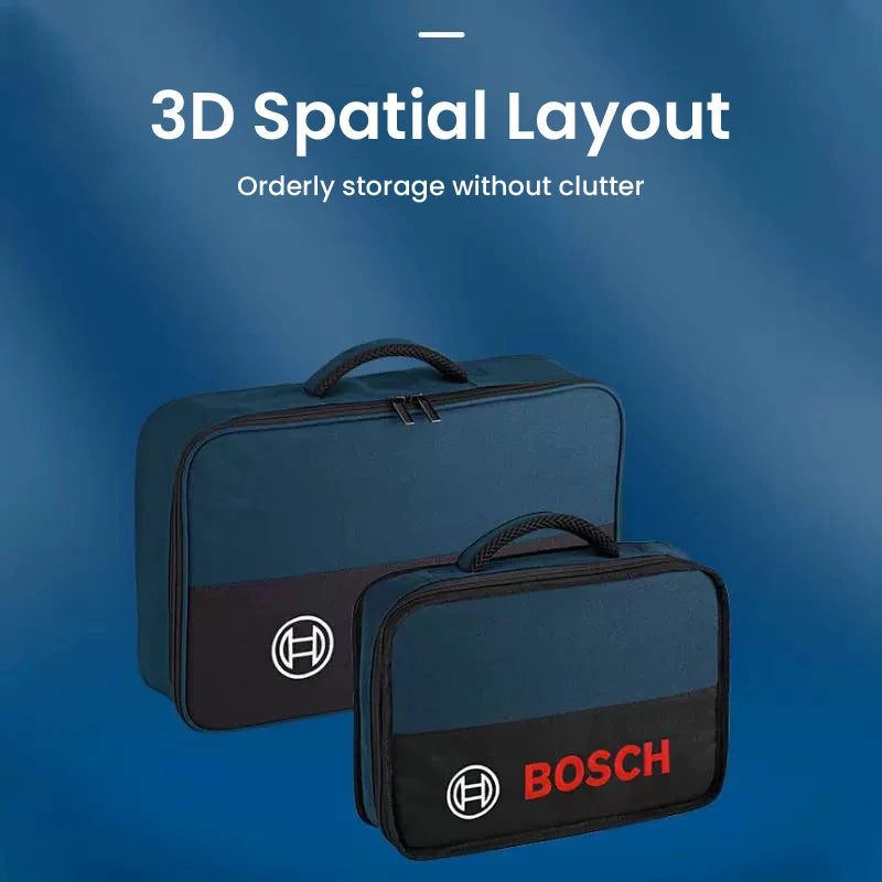 Bosch Werkzeugtasche 3 Größen Mini/S/M - Werkzeug Aufbewahrung Organizer Tasche - Arbeitstasche Holzarbeiter Elektriker Canvas Wasserdicht Angeln