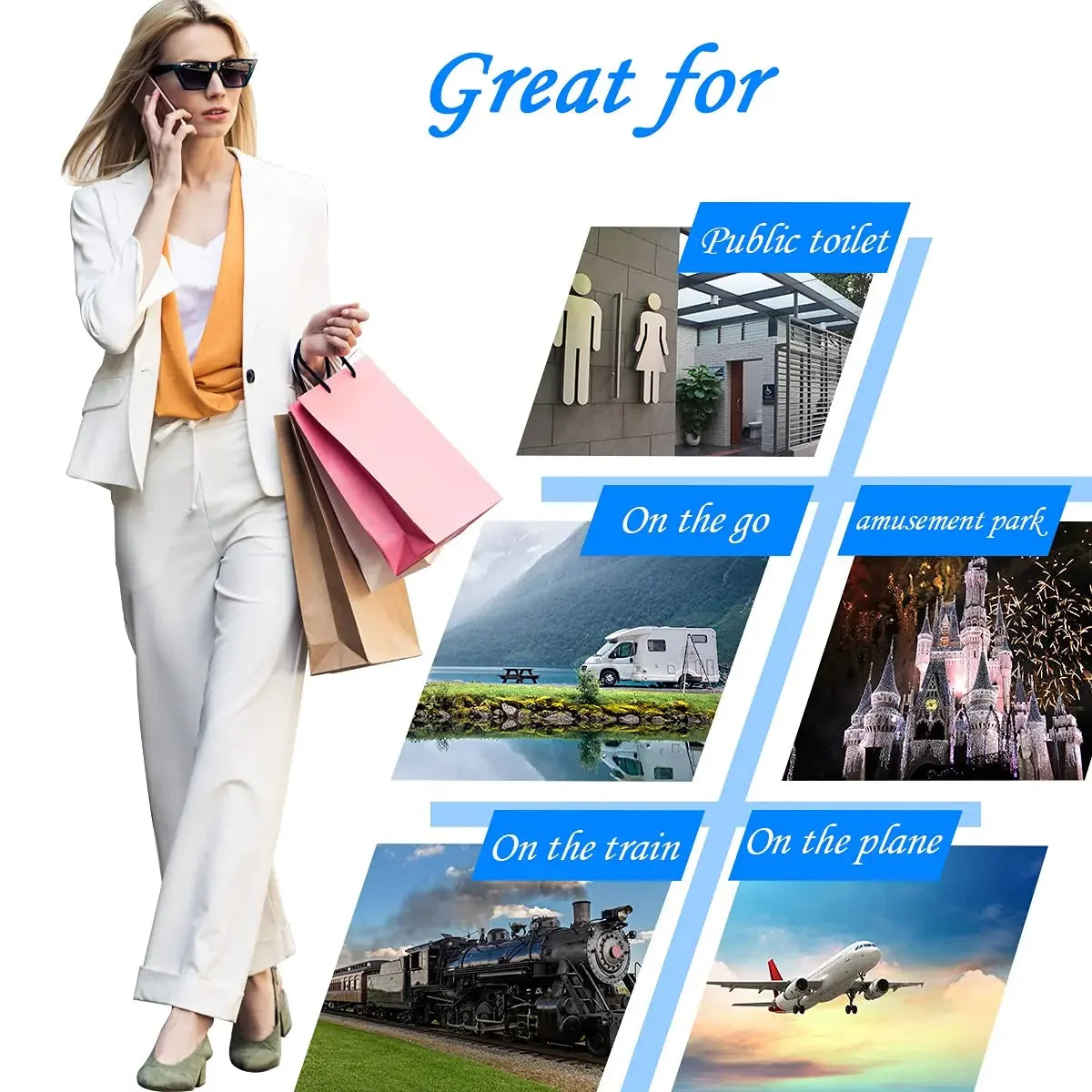 Capac de toaletă Jasemi Choice de unică folosință organic - 50 buc, mobil