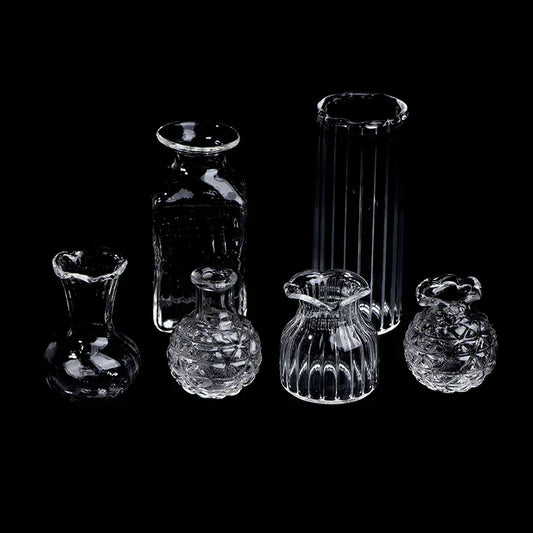 Choice Miniatur Blumentopf Glasvase - Maßstab 1:12 Keramik - Golden Bridge Store