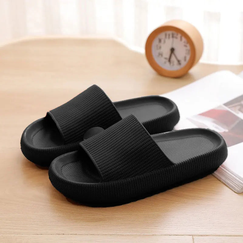 Frauen Dick Plattform Cloud Hausschuhe Sommer Strand Eva Weich Sohle Slide Sandalen Freizeit Männer Damen Innen Badezimmer Anti-Rutsch Schuhe