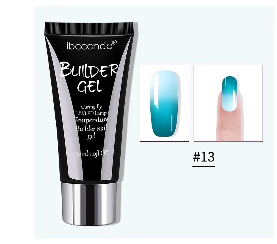 Gel semipermanent pentru unghii, gel de unghii Polygels, lampă UV LED, material pentru extensii de unghii, lampă acrilică, temperatură