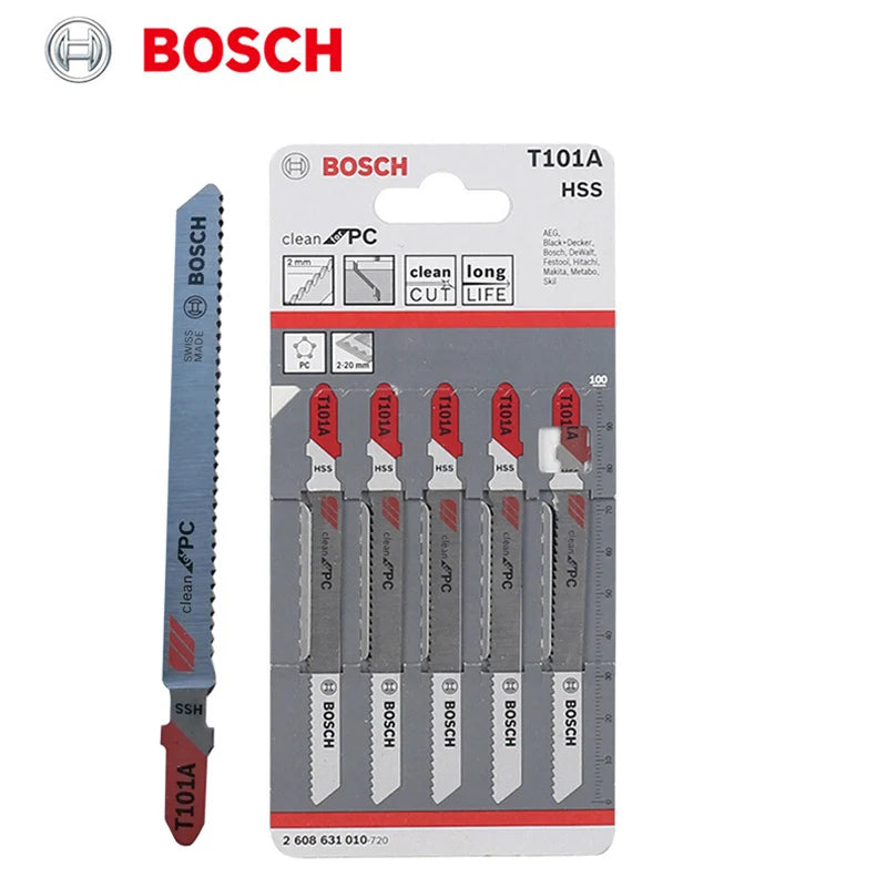 Bosch Jigsaw Blade Straight Cutting Tools Jig Saw Blade Metal Steel Wood Assorted Saw Blades Woodworking Tool Curved Saw Blade